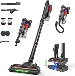 ElecKeys 650W 55kPa Foldable Cordless Vacuum Cleaner with Charging Dock ElecKeys 650W 55kPa Foldable Cordless Vacuum Cleaner with Charging Dock