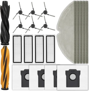 (21 Pack) D20 Pro Plus Replacement Parts Compatible with Dreame D20 Pro Plus Robot Vacuum Cleaner, 2 Roller Brushes, 5 Mop Pads, 4 HEPA Filters, 4 Dust Bags, 6 Side Brushes, Accessories Kit (21 Pack) D20 Pro Plus Replacement Parts Compatible with Dreame D20 Pro Plus Robot Vacuum Cleaner, 2 Roller Brushes, 5 Mop Pads, 4 HEPA Filters, 4 Dust Bags, 6 Side Brushes, Accessories Kit