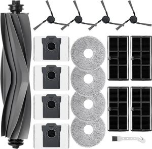 Accessory Set for Mova E40 Ultra Robot Vacuum Cleaner Replacement Parts. 1 Main Brush, 4 HEPA Filters, 4 Wiper Pads, 4 Side Brushes, 4 Dust Bags, 1 Brush Accessory Set for Mova E40 Ultra Robot Vacuum Cleaner Replacement Parts. 1 Main Brush, 4 HEPA Filters, 4 Wiper Pads, 4 Side Brushes, 4 Dust Bags, 1 Brush