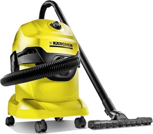 Karcher - WD 4 Wet-Dry Shop Vacuum Cleaner - with Attachments - Blower Feautre, Compact Space-Saving Design - 5.3 Gallon - 1100W Karcher - WD 4 Wet-Dry Shop Vacuum Cleaner - with Attachments - Blower Feautre, Compact Space-Saving Design - 5.3 Gallon - 1100W