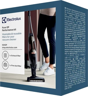 Electrolux ESKQ9 Filter Set - 1 Hygiene and 1 Pre-Motor Washable Filter for Q9 Black Electrolux ESKQ9 Filter Set - 1 Hygiene and 1 Pre-Motor Washable Filter for Q9 Black
