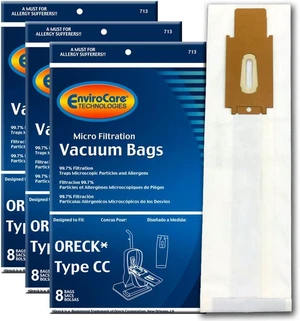 EnviroCare Replacement Micro Filtration Vacuum Cleaner Bags made to fit Oreck Type CC, XL. Fits: XL7, XL21, 2000, 3000, 4000, 8000, 9000 series and Hoover ONEPWR Upright Vacuum Cleaners 24 Bags EnviroCare Replacement Micro Filtration Vacuum Cleaner Bags made to fit Oreck Type CC, XL. Fits: XL7, XL21, 2000, 3000, 4000, 8000, 9000 series and Hoover ONEPWR Upright Vacuum Cleaners 24 Bags