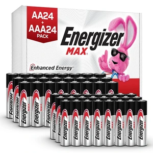 Energizer AA and AAA Batteries, 48 Count, Combo Pack Contains 24 Max Double A and 24 Max Triple A Batteries Energizer AA and AAA Batteries, 48 Count, Combo Pack Contains 24 Max Double A and 24 Max Triple A Batteries