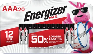 Energizer MAX AAA Batteries (20 Pack), Triple A Alkaline Batteries Energizer MAX AAA Batteries (20 Pack), Triple A Alkaline Batteries