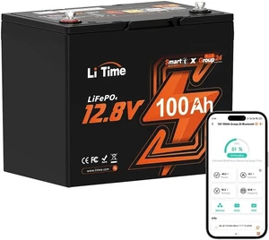 Litime 12V 100Ah LiFePO4 Battery, Group 24 Lithium Batteries for RV, Camper Litime 12V 100Ah LiFePO4 Battery, Group 24 Lithium Batteries for RV, Camper