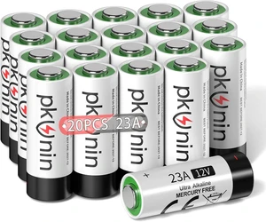 PKUNIN A23 23A 12 Volt Battery Alkaline 23A 12V Battery for Remote 20 Pack PKUNIN A23 23A 12 Volt Battery Alkaline 23A 12V Battery for Remote 20 Pack