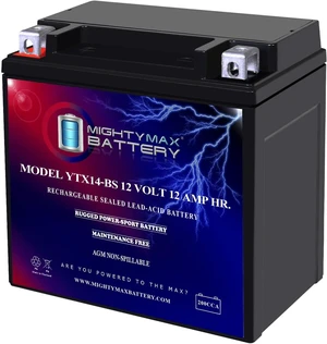 Mighty Max Battery YTX14-BS Replacement for ATV HONDA TRX 500 Rubicon Foreman Rancher Mighty Max Battery YTX14-BS Replacement for ATV HONDA TRX 500 Rubicon Foreman Rancher