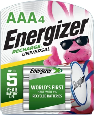 Energizer Recharge Universal Rechargeable AAA Batteries (4 Pack), Triple A Batteries Energizer Recharge Universal Rechargeable AAA Batteries (4 Pack), Triple A Batteries