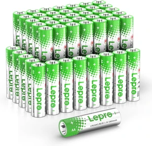 Lepro AA Batteries 48 Pack, 1.5V Alkaline Double A Battery, Leakproof Lepro AA Batteries 48 Pack, 1.5V Alkaline Double A Battery, Leakproof