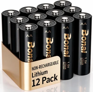 BONAI AA Lithium Batteries 12 Pack 5100mwhNon-Rechargeable BONAI AA Lithium Batteries 12 Pack 5100mwhNon-Rechargeable