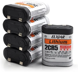 (5-Pack) 6V 1300mAh 2CR5 Battery for 2CR5M 5032LC DL245 EL2CR5 KL2CR5 (5-Pack) 6V 1300mAh 2CR5 Battery for 2CR5M 5032LC DL245 EL2CR5 KL2CR5