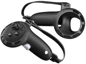 Silicone Controller Grips with Adjustable Hand Strap Non-Slip Handle Cover Grips Cover for Quest 3S/Quest 3 VR Accessories