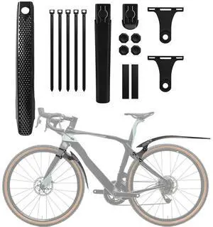Cycling Mud Flaps Strong Toughness Bike Tire Wheel Mudguard Adjustable Road Bike Wheel Fenders for Front Rear Wheels Below 50mm