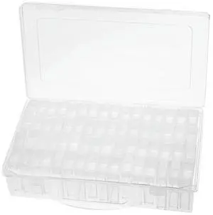 64-Grid Plastic Box for Diamond Painting Diamond Painting Organizer for Diamond Art Jewelry Nail Art Accessories