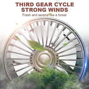 USB Charge Dual Head Fan Car Seat Back Cooling Fan Summer 360 Degree Rotation Auto Headrest Ventilation Fan Neck Cooler