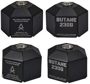 Camping Gas Can Case Aluminum Alloy Gas Canister Protective Cover Anti-Fall Fuel Cylinder Case Camping Tools