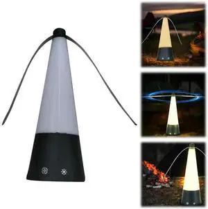 Fly Fan for Tables Keep Flies Away Portable Food Spinner LED Light Outdoor Indoor Fly Fan for Outdoor Dining Parties Restaurants
