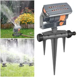 Oscillating Sprinkler Garden Sprayer 16 Nozzles Watering Irrigation System Adjustable Flow Watering Device for Garden Lawn Patio