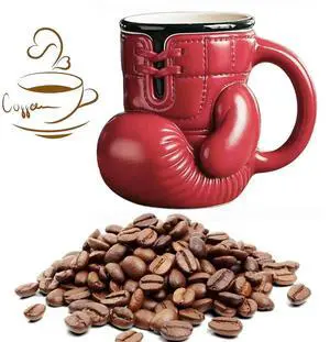 1/2PCS Boxing Glove Mug 12OZ Boxing Coffee Mug Boxing Themed Tea Cup Novelty Coffee Cup for Boxers