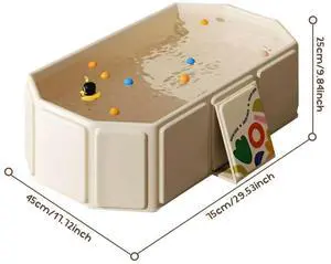 Baby Bathtub for Infants To Toddlers Collapsible Baby Bath Tub with Drain Outlet Toddler Bathtub