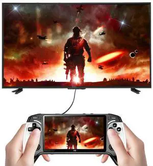5.5 Inch Screen Handheld Game Console 1500mAh Handheld Game Player Type-C Charging Portable Game Player for Kids Adults