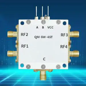 0.1-6GHz SP4T Switch 1 To 4 RF Single Pole RF Switch All Four Microwave Electronic Switches for Microwave