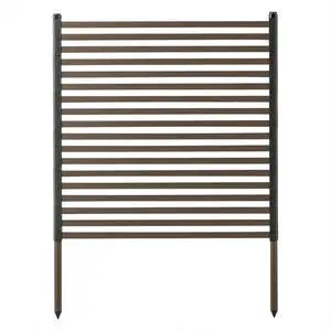 l Outdoor Privacy Screen PE-Coated Steel Pipe Privacy Screen Fence Fence Panel for Balcony Patio Lawn Garden
