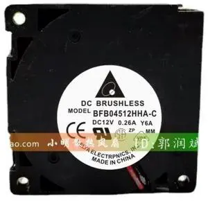 Fan For Delta BFB04512HHA-C 4510 DC12V 0.26A 2-wire Blower Cooling Fan 45×45×10mm