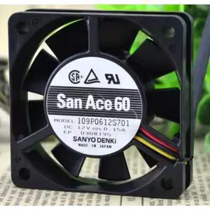 Cooler Fan for Sanyo 109p0612S701 12V 0.15A 6015 6CM Double Ball Cooling Fan 60*60*15mm