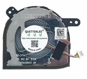 Replacement Laptop CPU Cooling Fan for Latitude 5285 5290 2-in-1 Series Fan