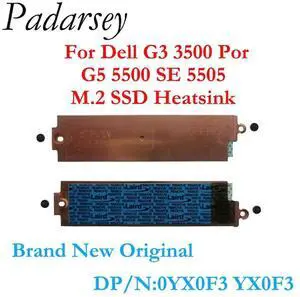 M.2 2280 SSD Heatsink Hard Drive Cover Heat Shield for G3 3500 G5 5500 G5 SE 5505 0YX0F3 YX0F3