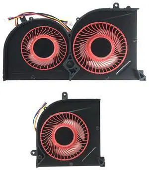 GPU Cooling CPU Fan Replacement for GS63 GS63VR GS73VR MS-16K3 MS-17B1 MS-17B2 BS5005HS-U2F1 BS5005HS-U2L1