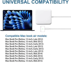 85W Charger for MacBook Air&Pro(2012-2017) Compatible with MacBook Air&Pro 11&13&15&17 inch (8 * 8 * 3CM) 85W Charger for MacBook Air&Pro(2012-2017) Compatible with MacBook Air&Pro 11&13&15&17 inch (8 * 8 * 3CM)