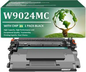 W9024MC Toner Cartridge Replacement for HP W9024MC Black Toner Cartridges with Chip Work for HP LaserJet Managed E40040dn MFP E42540f Printers, 1 Pack W9024MC Toner Cartridge Replacement for HP W9024MC Black Toner Cartridges with Chip Work for HP LaserJet Managed E40040dn MFP E42540f Printers, 1 Pack