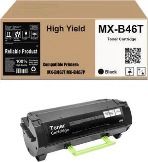 MX-B46T MXB46T Toner Cartridge Compatible for Sharp MX-B467F MX-B467P Printers (1 Black) MX-B46T MXB46T Toner Cartridge Compatible for Sharp MX-B467F MX-B467P Printers (1 Black)