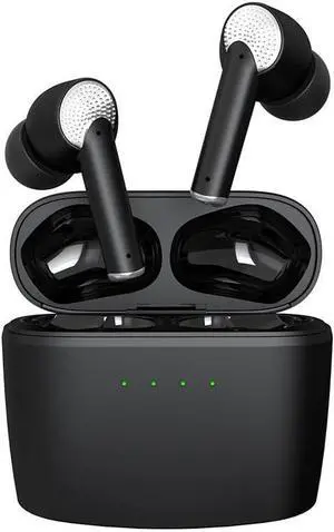 Wireless Earbuds Sports in-Ear Bluetooth 5.2 Headphones with Microphone,HiFi Sound Quality Compact and Portable for TV Smart Phone Laptop Computer Sports,White+Black with Charging Case