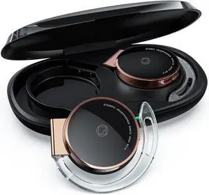 On Ear Headphones Bluetooth V5.3, Clip on Headphones Wireless with Earhooks, Noise Cancelling Open Ear Headphones Bluetooth Headset with 4 Microphones, Sports Headphones with Long Battery Life