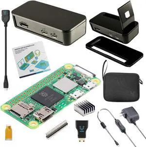 Zero 2 W Basic Starter Kit with Muti Purpose Case -Incudes Pi Zero 2 W Board, Multi Use Case, Power Supply, HDMI-USB Adapters and More (Black) Zero 2 W Basic Starter Kit with Muti Purpose Case -Incudes Pi Zero 2 W Board, Multi Use Case, Power Supply, HDMI-USB Adapters and More (Black)