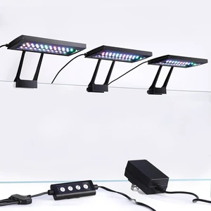 Clip-On Aquarium LED Light with Multi-Channel Controller, 24/7 Sunrise-Daylight-Moonlight Modes, 7 Colors for Freshwater Clip-On Aquarium LED Light with Multi-Channel Controller, 24/7 Sunrise-Daylight-Moonlight Modes, 7 Colors for Freshwater