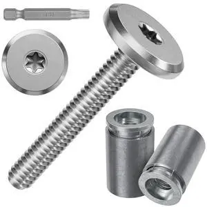 100pcs Hurricane Sidewalk Bolt and Anchor Kit, 304 Stainless Steel Truss Head Shutter Screws Hurricane Shutter Hardware with Masonry Anchors for Hurricane Shutters Panel 1/4" X 1-1/4"(50pack) 100pcs Hurricane Sidewalk Bolt and Anchor Kit, 304 Stainless Steel Truss Head Shutter Screws Hurricane Shutter Hardware with Masonry Anchors for Hurricane Shutters Panel 1/4" X 1-1/4"(50pack)