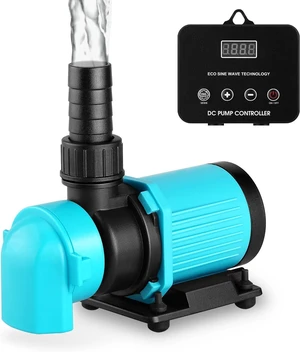 660 GPH Aquarium Return Pump with LCD Display Controller, DC 24V 25W 20-Speed ECO Quiet Submersible & Inline Pump for Saltwater, Freshwater & Sump 660 GPH Aquarium Return Pump with LCD Display Controller, DC 24V 25W 20-Speed ECO Quiet Submersible & Inline Pump for Saltwater, Freshwater & Sump