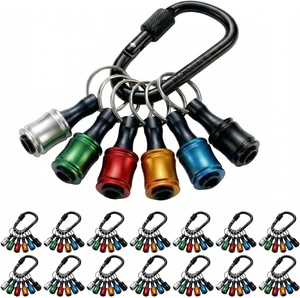90PCS Bulk Bit Holders Keychain 1/4 Socket, Hex Shank Drill Bit Holder Key Chain, Quick-change For Nut & Impact Driver Screwdriver Bit holder Aluminum Alloy Bit Organizer Carabiner, Tool Gifts for Men 90PCS Bulk Bit Holders Keychain 1/4 Socket, Hex Shank Drill Bit Holder Key Chain, Quick-change For Nut & Impact Driver Screwdriver Bit holder Aluminum Alloy Bit Organizer Carabiner, Tool Gifts for Men
