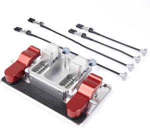 Aluminum Soldering Station Helping Hands for Electronics Repair with Ceramic-Jaw Welding Table Clamps, Wire LED Strip Holder & Soldering Clamp Tool Aluminum Soldering Station Helping Hands for Electronics Repair with Ceramic-Jaw Welding Table Clamps, Wire LED Strip Holder & Soldering Clamp Tool