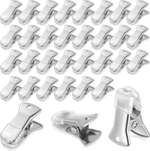 200-Pack Small Metal Alligator Clips for Crafts, Silver 200-Pack Small Metal Alligator Clips for Crafts, Silver