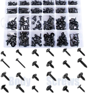 270 Pcs Automotive Body Screw Assortment Kit, Phillips Head Self-Tapping Washer Head Screws, #8 #10 #12 #14 270 Pcs Automotive Body Screw Assortment Kit, Phillips Head Self-Tapping Washer Head Screws, #8 #10 #12 #14