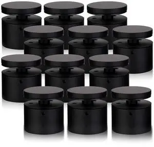 Glass Railing Standoff - 12 Pack Marine Grade SS316 Innovative Matte Black Standoffs for Balcony Stair Railing Modern Design Clamp Comes with Mounting Wrench Glass Railing Standoff - 12 Pack Marine Grade SS316 Innovative Matte Black Standoffs for Balcony Stair Railing Modern Design Clamp Comes with Mounting Wrench