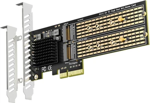 PA20 Dual M.2 NVMe to PCIe 3.0 X4 Adapter with PCIe Bifurcation, Setup Soft M.2 NVMe RAID via OS Tool (Support 22110/2280 Size) PA20 Dual M.2 NVMe to PCIe 3.0 X4 Adapter with PCIe Bifurcation, Setup Soft M.2 NVMe RAID via OS Tool (Support 22110/2280 Size)