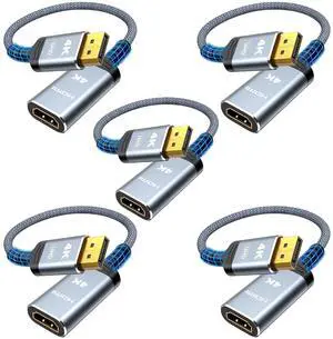 4K DisplayPort to HDMI Adapter 5 Pack, Uni-Directional DP to HDMI 4K DisplayPort to HDMI Adapter 5 Pack, Uni-Directional DP to HDMI