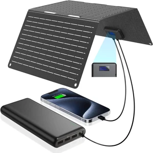 Ecosonique 30W Portable Foldable Solar Panel Charger with USB-C & USB-A Ecosonique 30W Portable Foldable Solar Panel Charger with USB-C & USB-A