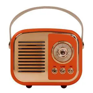 Retro Bluetooth Speaker,Vintage Decor, Gifts for Teen Girls Orange Retro Bluetooth Speaker,Vintage Decor, Gifts for Teen Girls Orange